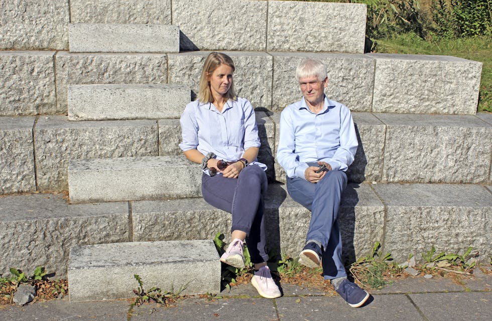 Monica Vandaskog Valen (Sp) og Lars Einar Hollund (H).