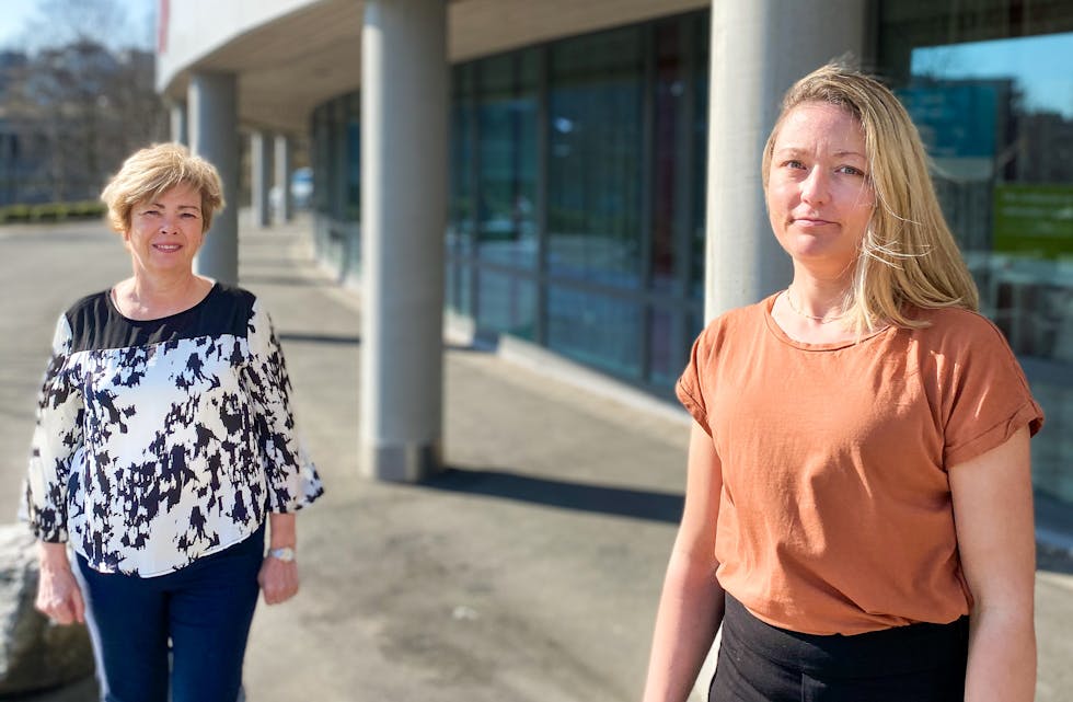 Astrid Østerlid (t.v.), leiar i NAV region Sunnhordland, og Anlaug Rygg Svensen, leiar for den nye innsatsgruppa.