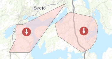 kart over sveio Stort straumbrot i Sveio