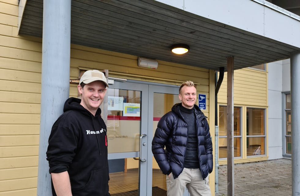 Flemming Lothe i UngSveio og Svavar Fridriksson, sekretær for Sveio ungdomsråd og frivillig ressurs for ungdomen, jobbar saman for å laga eit godt tilbod – spesielt til dei som er uorganiserte.