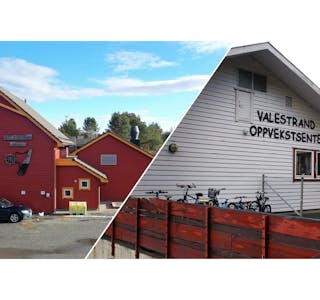 Auklandshamn skule og Valestrand oppvekstsenter.