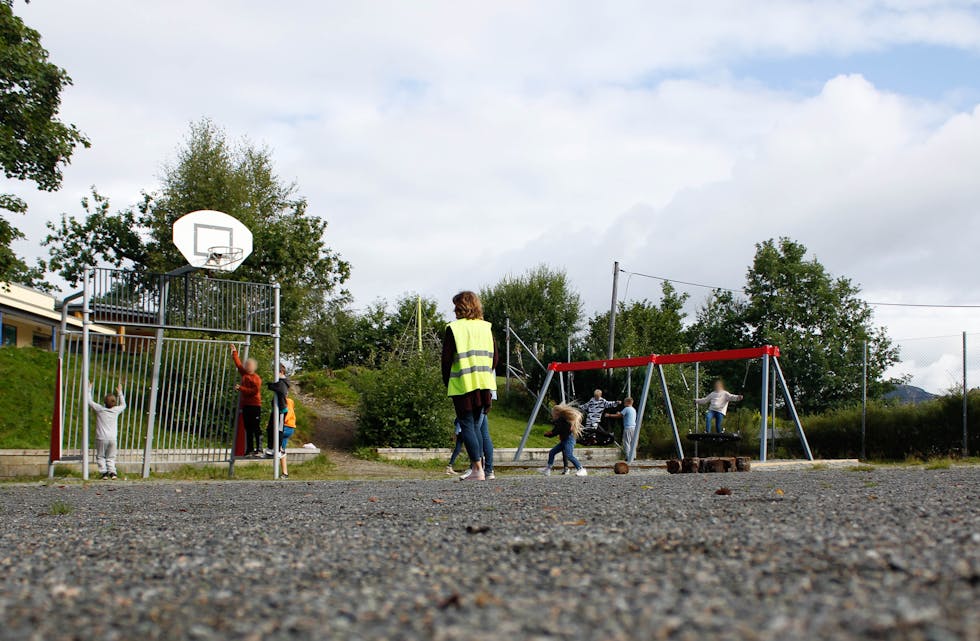 Førde skule, august 2020. Illustrasjonsfoto.