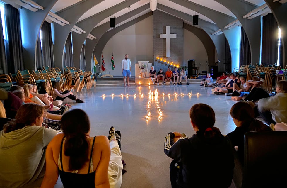 Norsk Luthersk Misjonssamband eig og driv Solgry ungdoms- og misjonssenter i Sveio. Bildet er frå ei konfirmantsamling i 2021.
FOTO: ARILD STEINSLAND/SVEIOKYRKJA