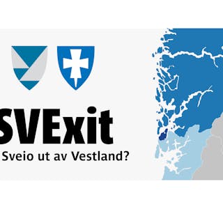Illustrasjon med fylkesvåpena til Vestland og Rogaland. 