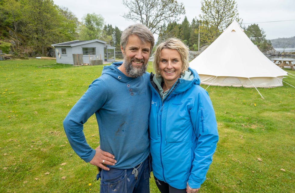 Nils og Nina Matre har store planar og ser fram til å utvikle Camp Ålfjorden på Fjon vidare.
ALLE FOTO: TORSTEIN TYSVÆR NYMOEN