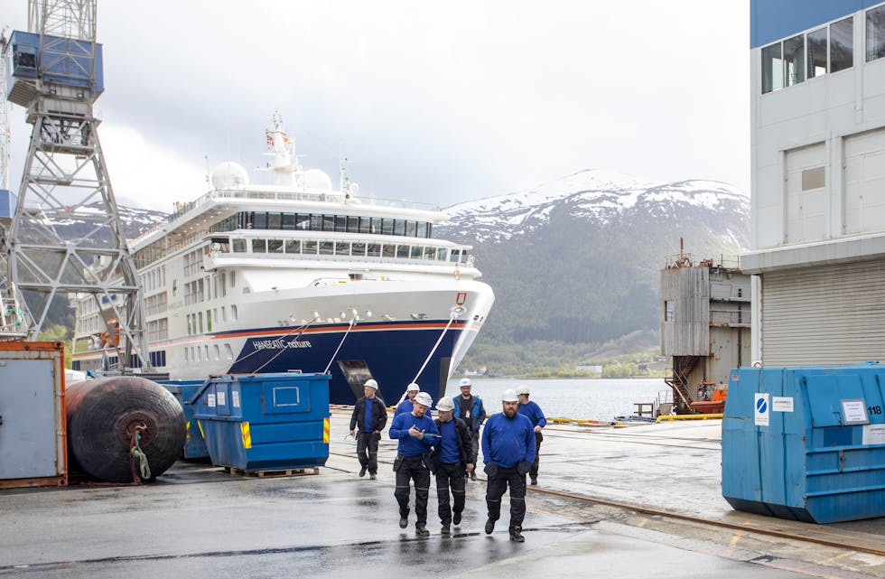 Den norske verftsindustrien har gått på mange skjer i sjøen dei siste åra. Her frå Vard Langsten. Arkivfoto: Svein Ove Ekornesvåg / NTB / NPK