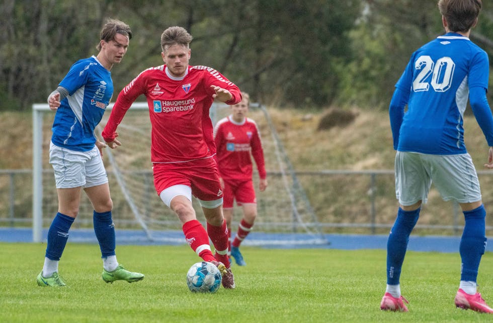Erik Sydnes skåra fem av måla då Sveio slo Stegaberg 2 heile 8-1 onsdag kveld.
ARKIVFOTO: TORSTEIN TYSVÆR NYMOEN