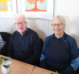Johannes Sjurseth og Unn Rognerud sette stor pris at kommunen inviterte sine eldre ut på middag.
FOTO: TORSTEIN TYSVÆR NYMOEN