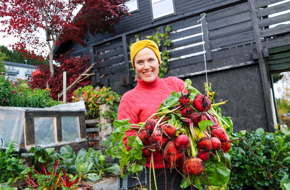 Vi kan alle drive matauk i eigen hage, meiner Maria Berg Hestad. FOTO FRÅ BOKA: MARIE BERG HESTAD