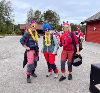 Her kjem nokre glimt frå fjorårets Snuppetur. F..v. Gyda Grammeltvedt Hamre, Åse Holgersen Katla og Mona Ervesvåg. FOTO: PRIVAT