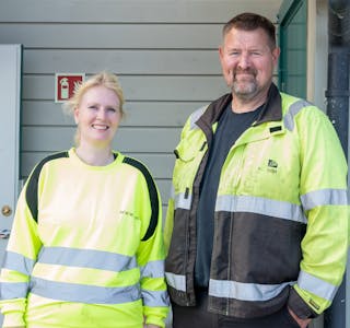 Gry Kristin Karlson og Aimar Hansen hjelper deg gjerne på stasjonen, og har nokre råd du godt kan følgja før du kjem med tilhengaren.