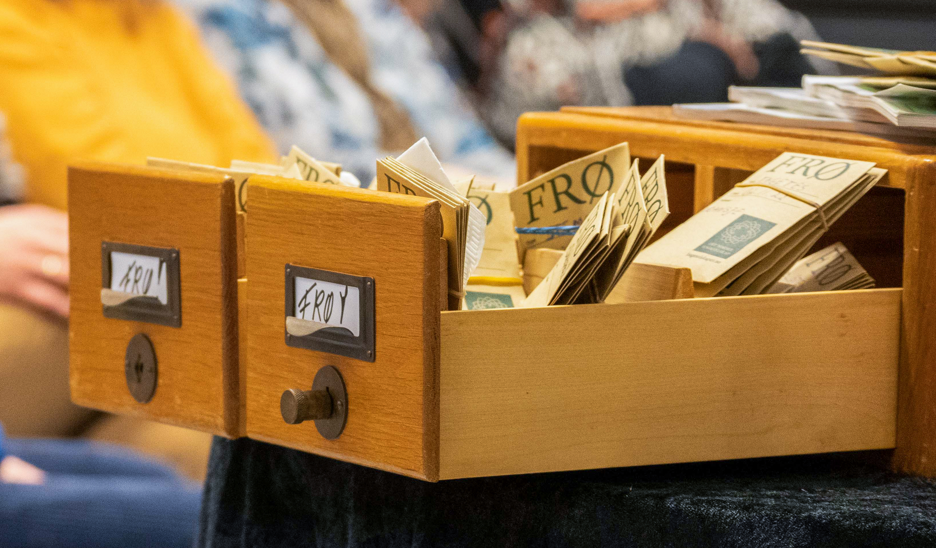 Frøbiblioteket til Sveio Hagelag er eit populært tiltak i samarbeid med Sveio folkebibliotek. Arkivfoto: Thomas Vallestad Drageset