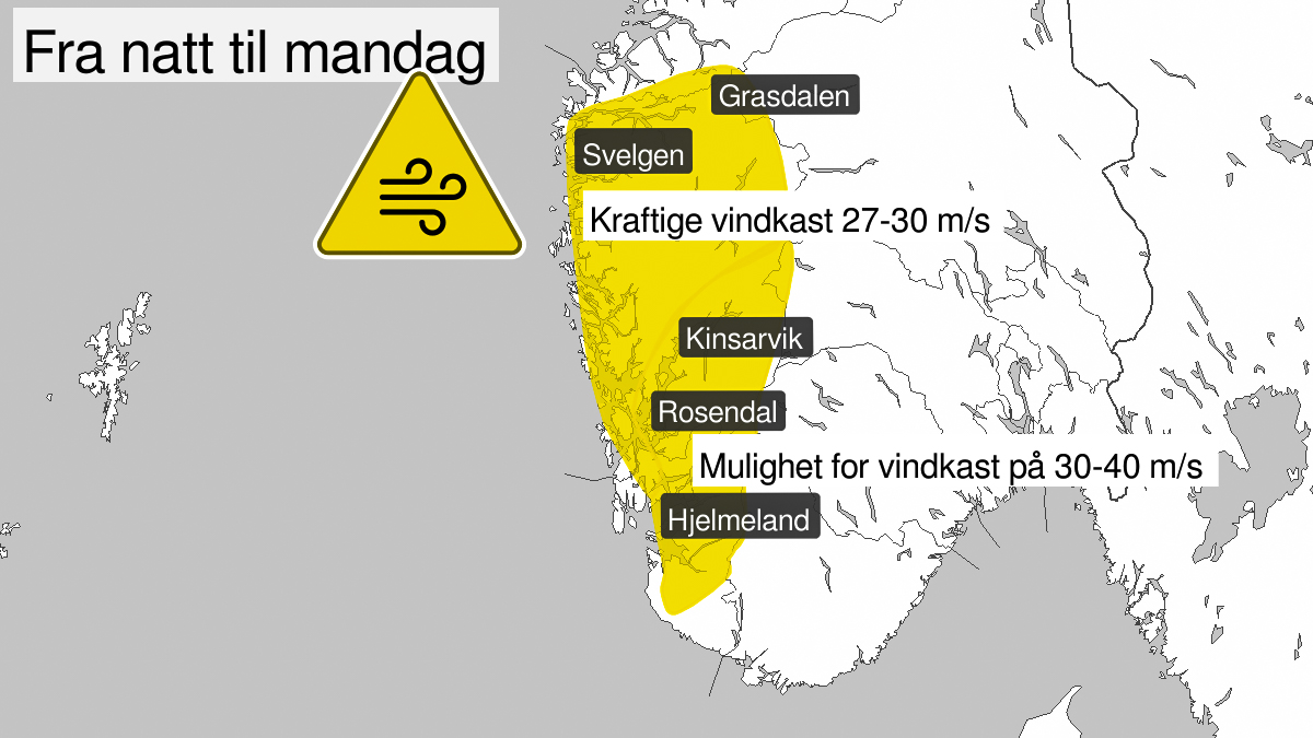 Kart: Meteorologisk institutt